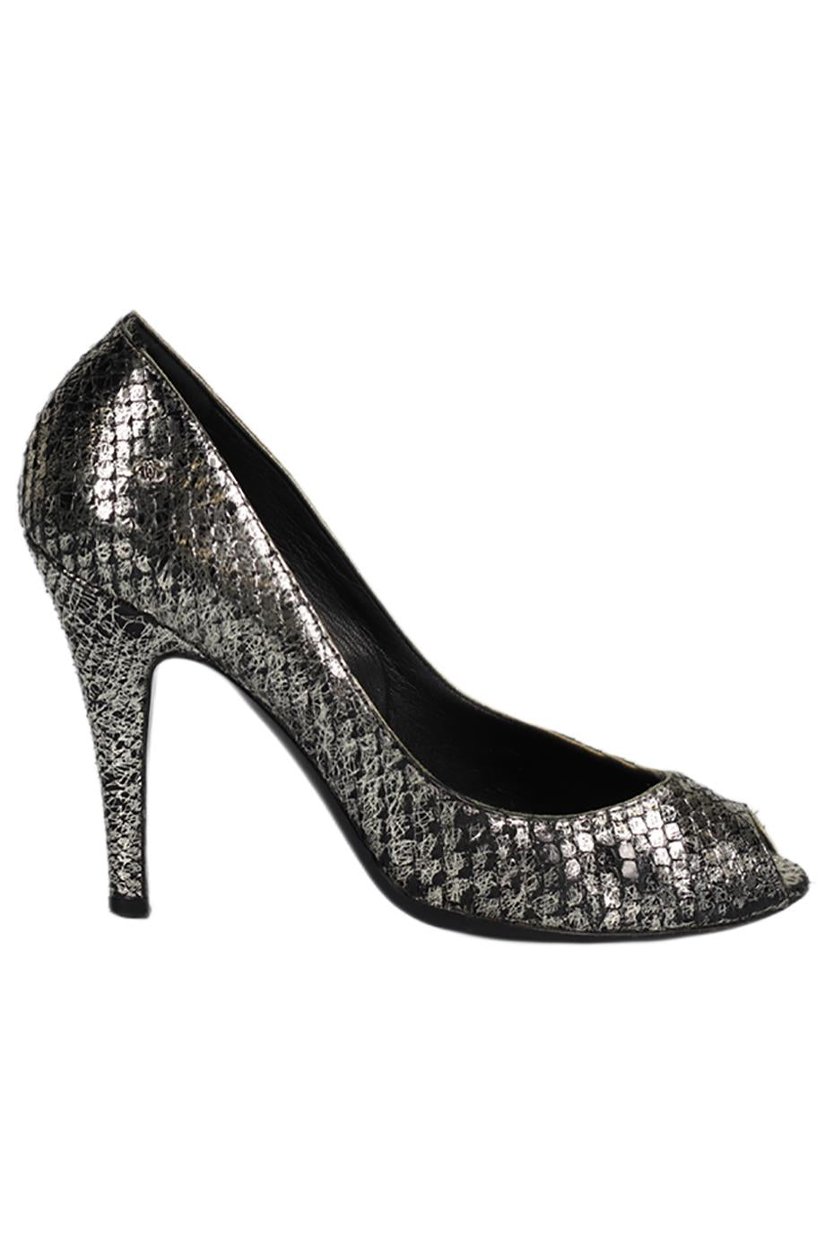 CHANEL 2008 PYTHON PUMPS EU 36 UK 3 US 6