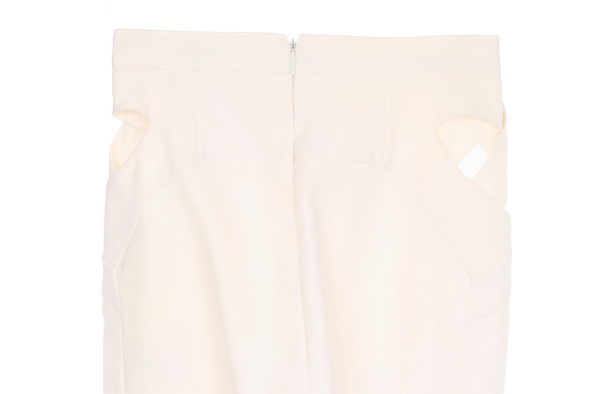 GUCCI IVORY VINTAGE COTTON SKINNY PANTS IT 36 UK 4