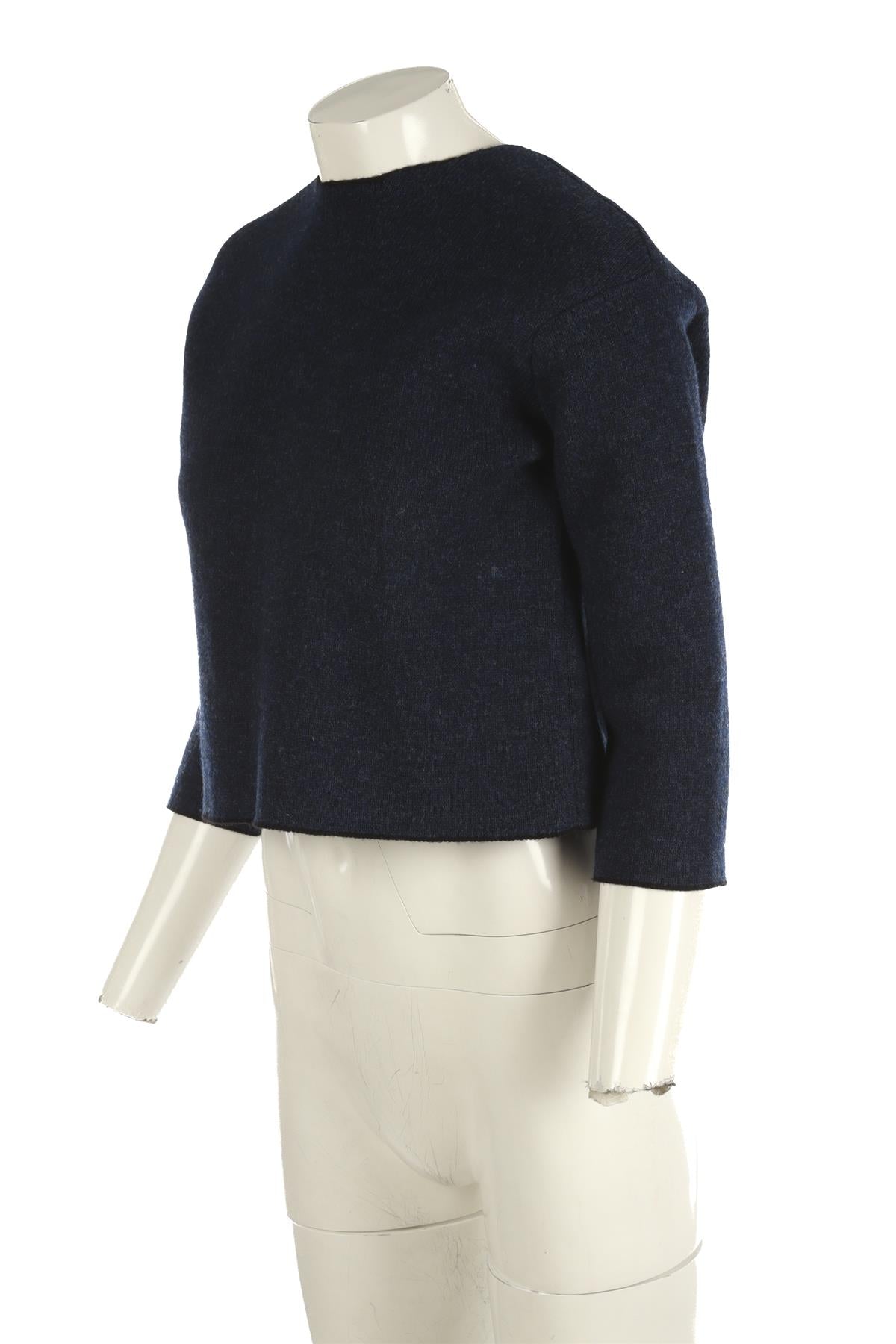 SONIA RYKIEL BLUE WOOL TOP SMALL