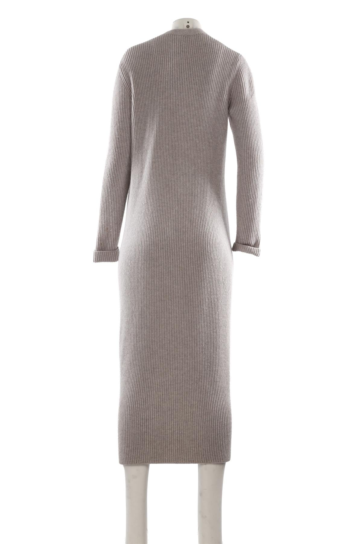 GREY CASHMERE CARDIGAN