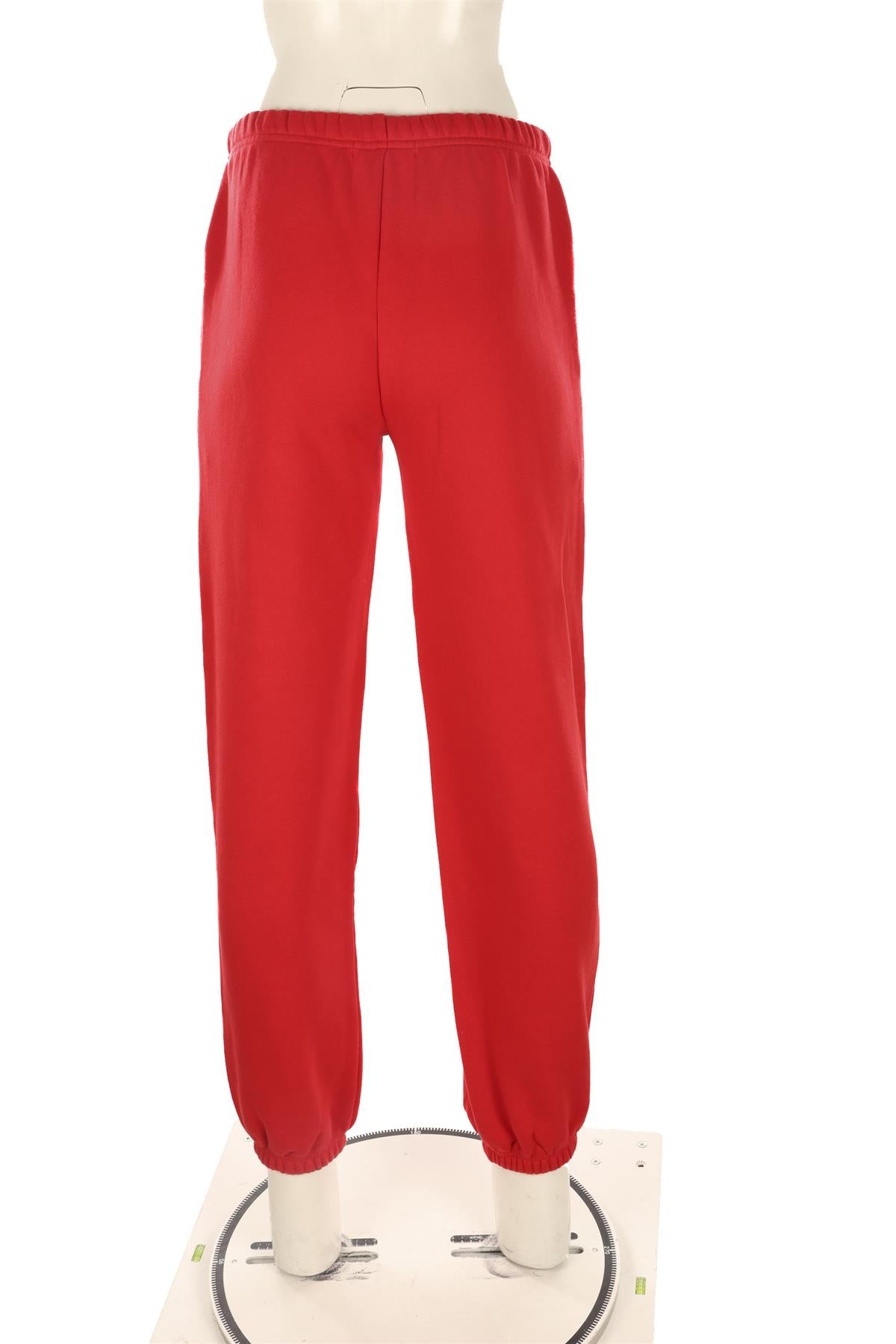 ETERNE RED COTTON TRACK PANTS XSMALL