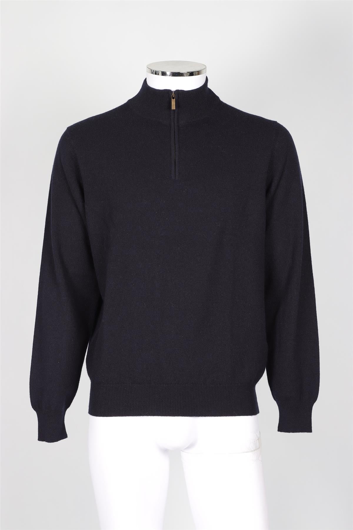 THOM SWEENEY NAVY MEN'S CASHMERE SWEATER MEDIUM