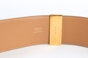 HERMÈS BLUE 1992 COLLIER DE CHIEN EPSOM LEATHER WAIST BELT
