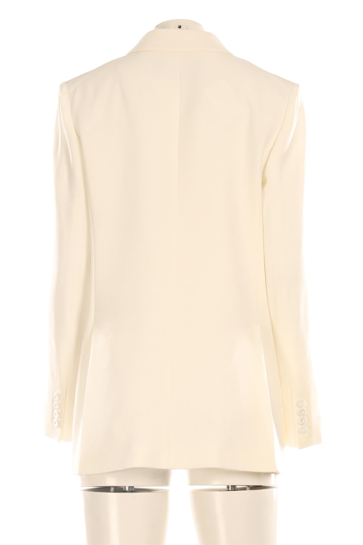 MAX MARA WHITE CREPE BLAZER IT 46 UK 14 US 10