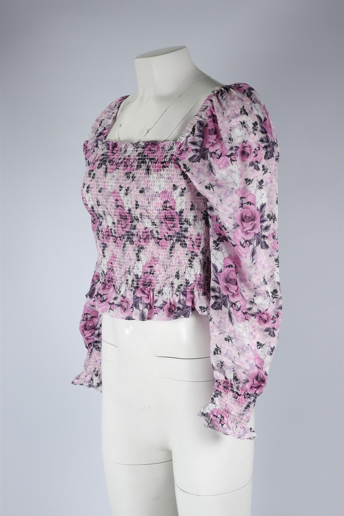 LOVESHACKFANCY PURPLE COTTON TOP SMALL