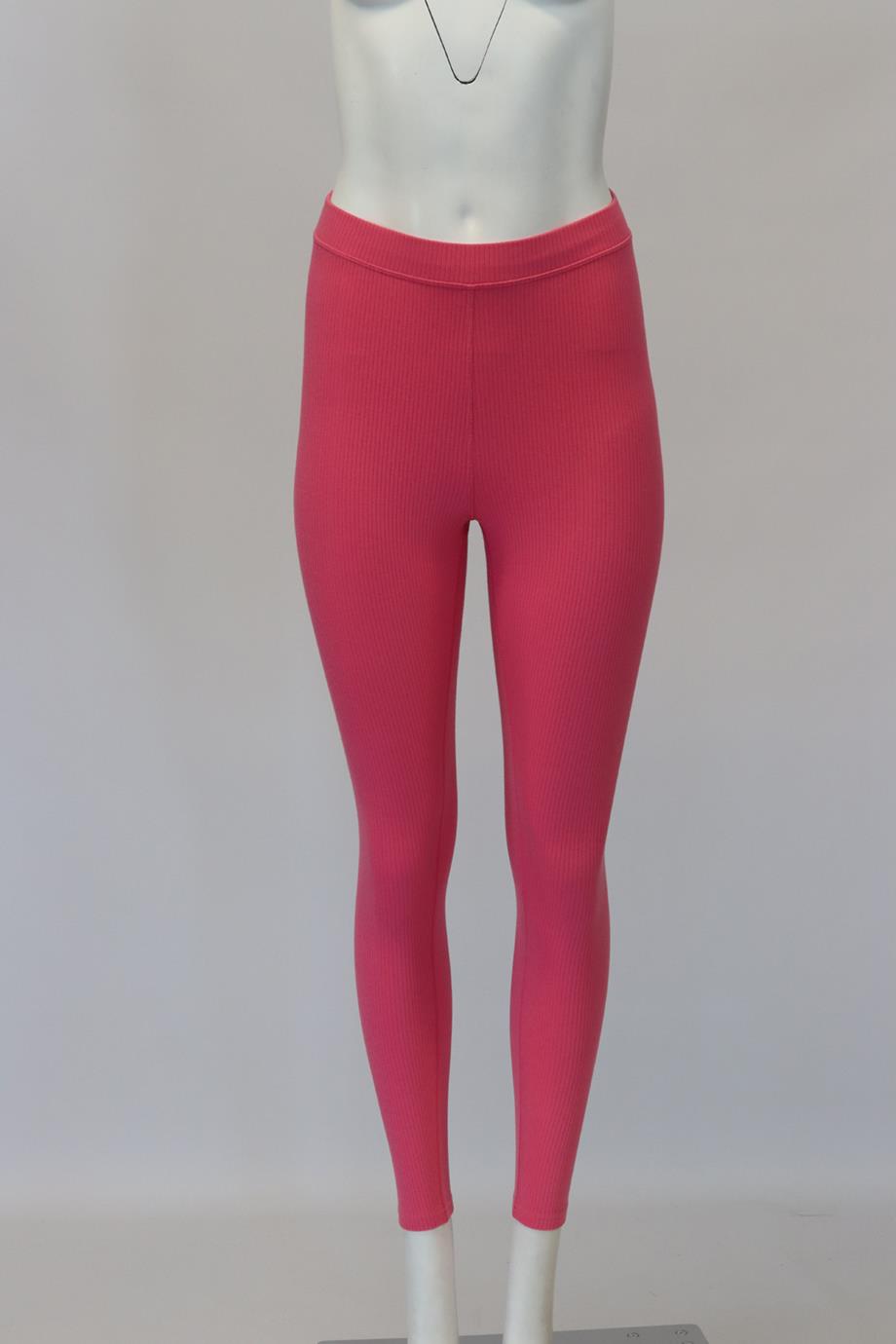ALO YOGA RIBBED STRETCH JERSEY LEGGINGS SMALL