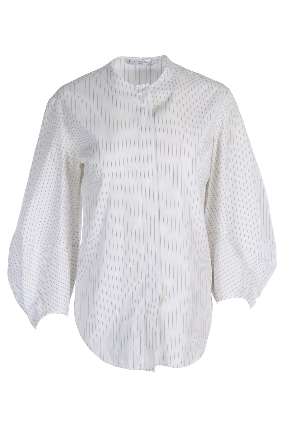 CHRISTIAN DIOR WHITE COTTON SHIRT FR 36 UK 8