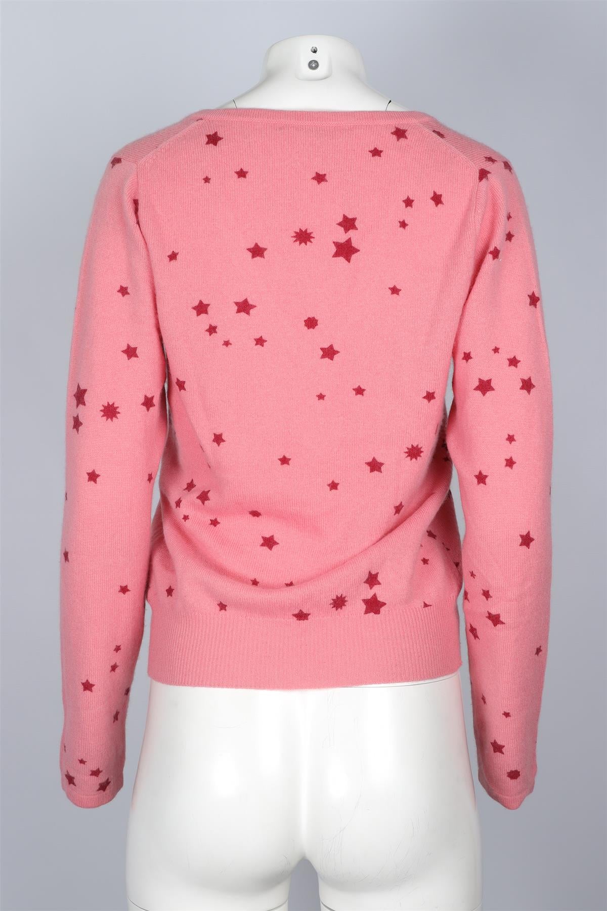 MATTHEW WILLIAMSON PINK CASHMERE SWEATER UK 10