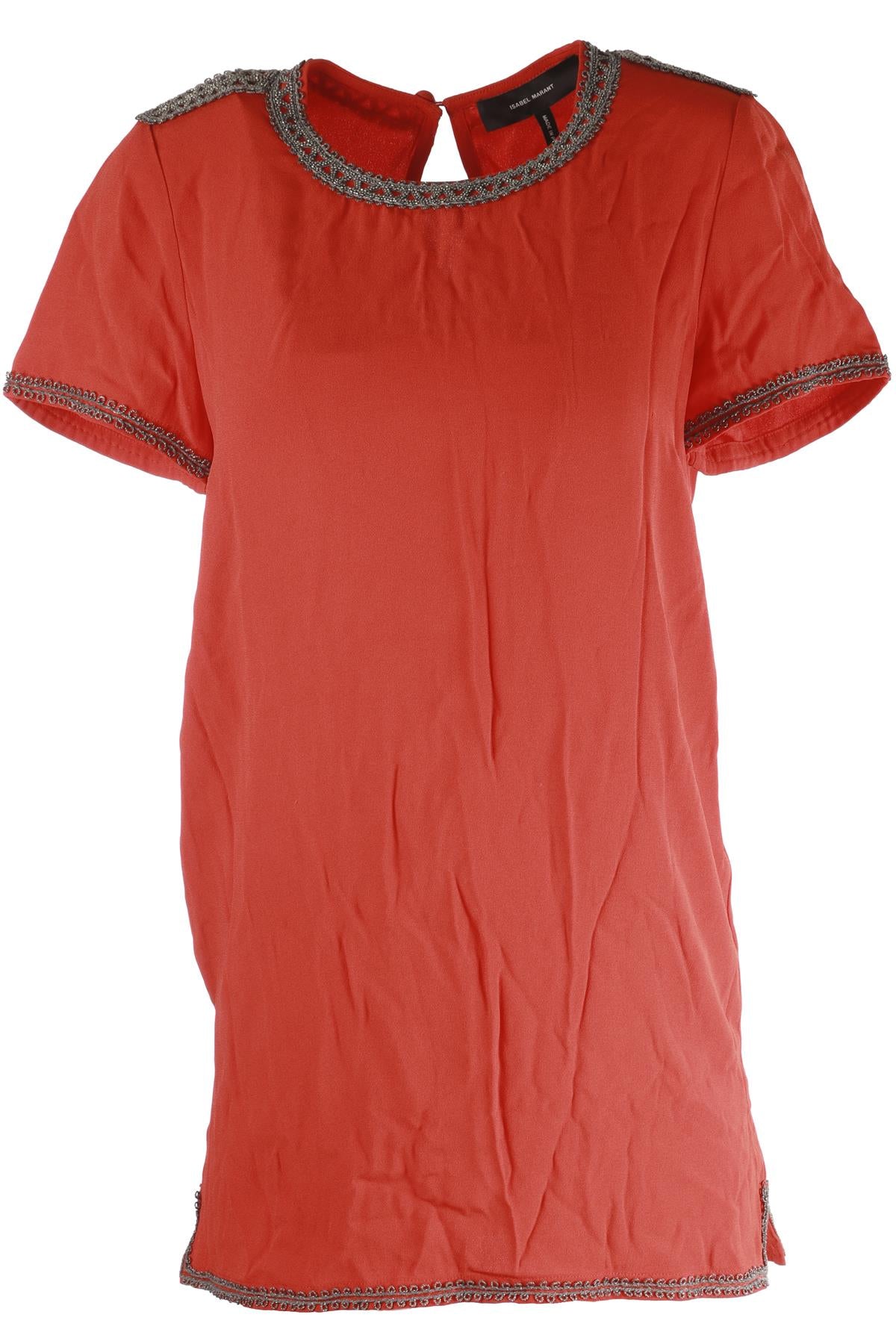 ISABEL MARANT RED CREPE MINI DRESS IT 40 UK 8