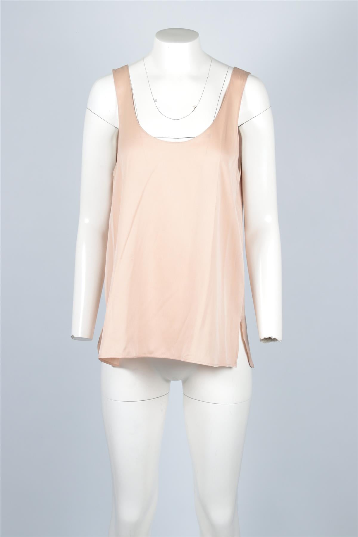VINCE NUDE SILK TOP LARGE