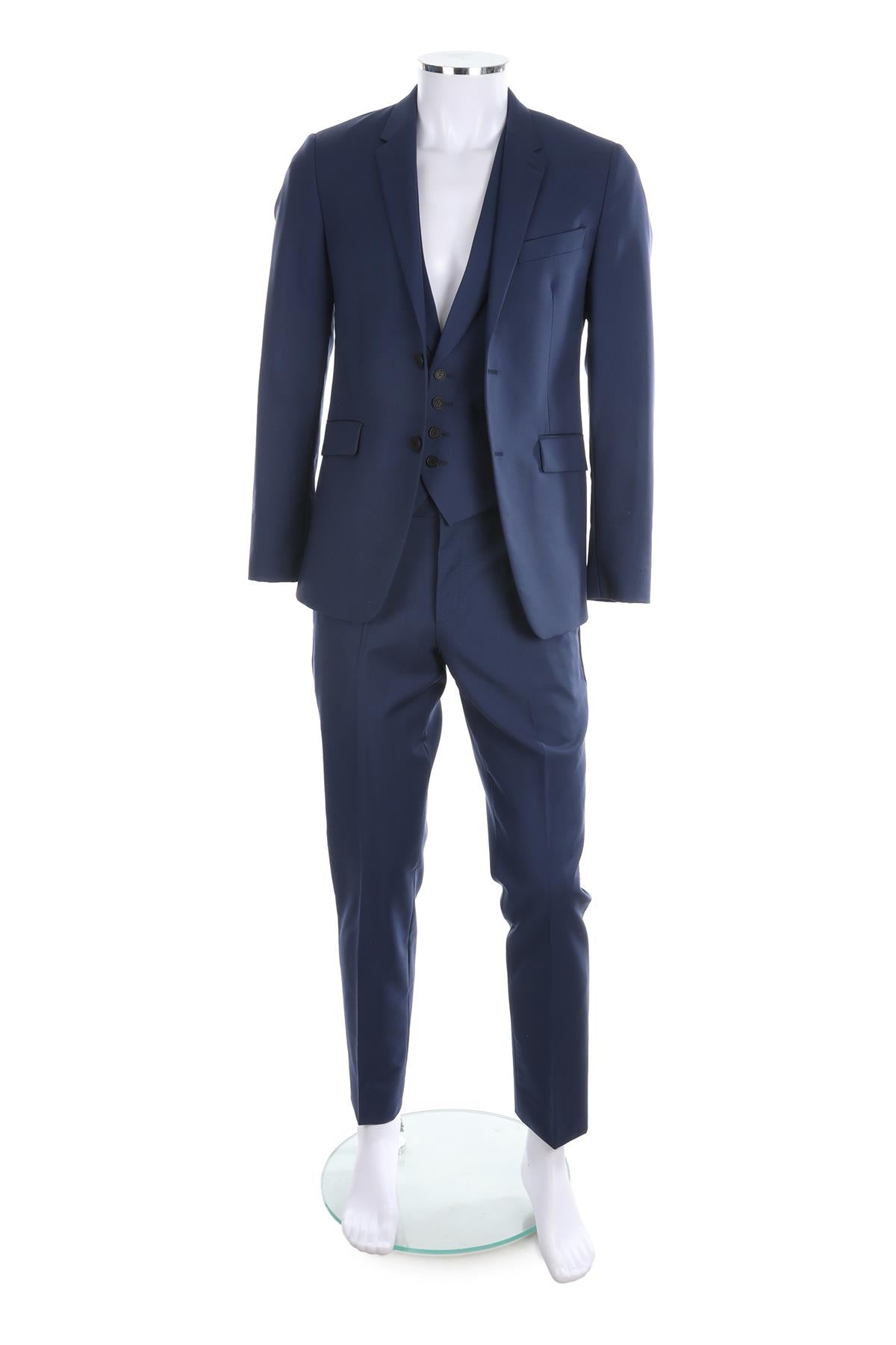 PAUL SMITH BLUE MENS WOOL SUIT UK/US 36 FR 36 IT 46