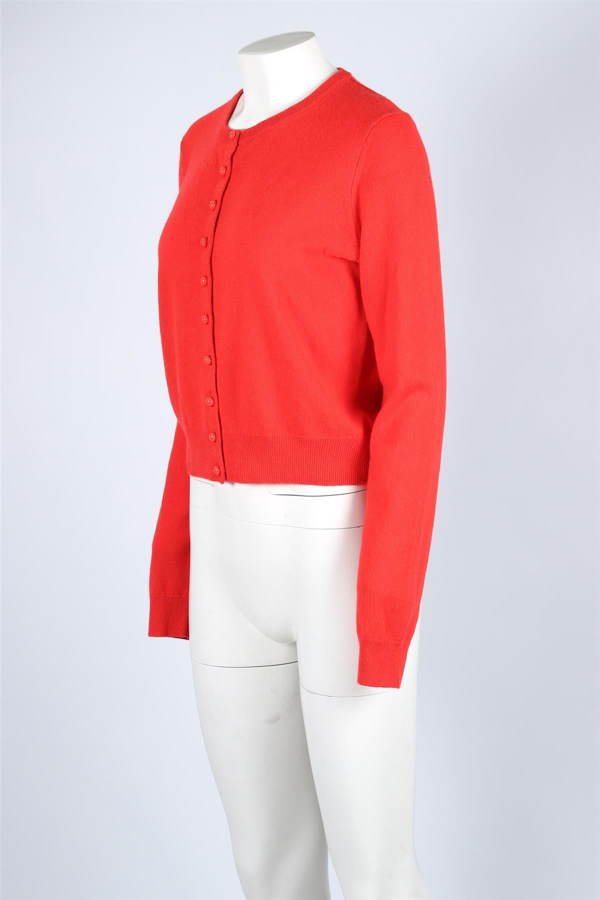 REFORMATION RED CASHMERE CARDIGAN XLARGE