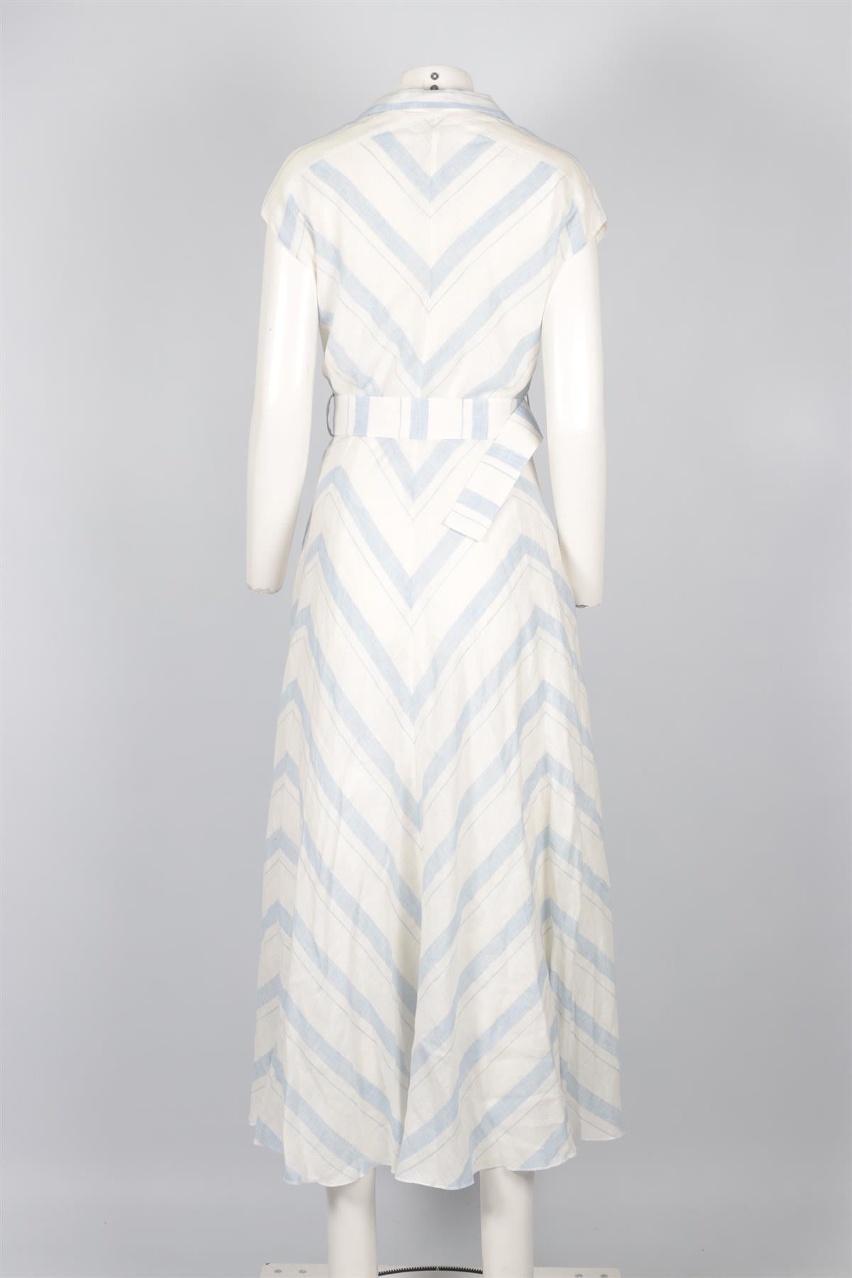 GÜL HÜRGEL WHITE LINEN MAXI DRESS MEDIUM