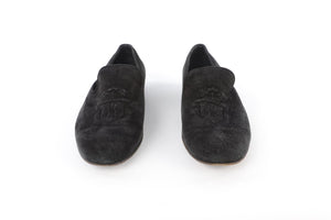 BILLIONAIRE COUTURE BLACK MEN'S SUEDE LOAFERS EU 44 UK 10 US 11