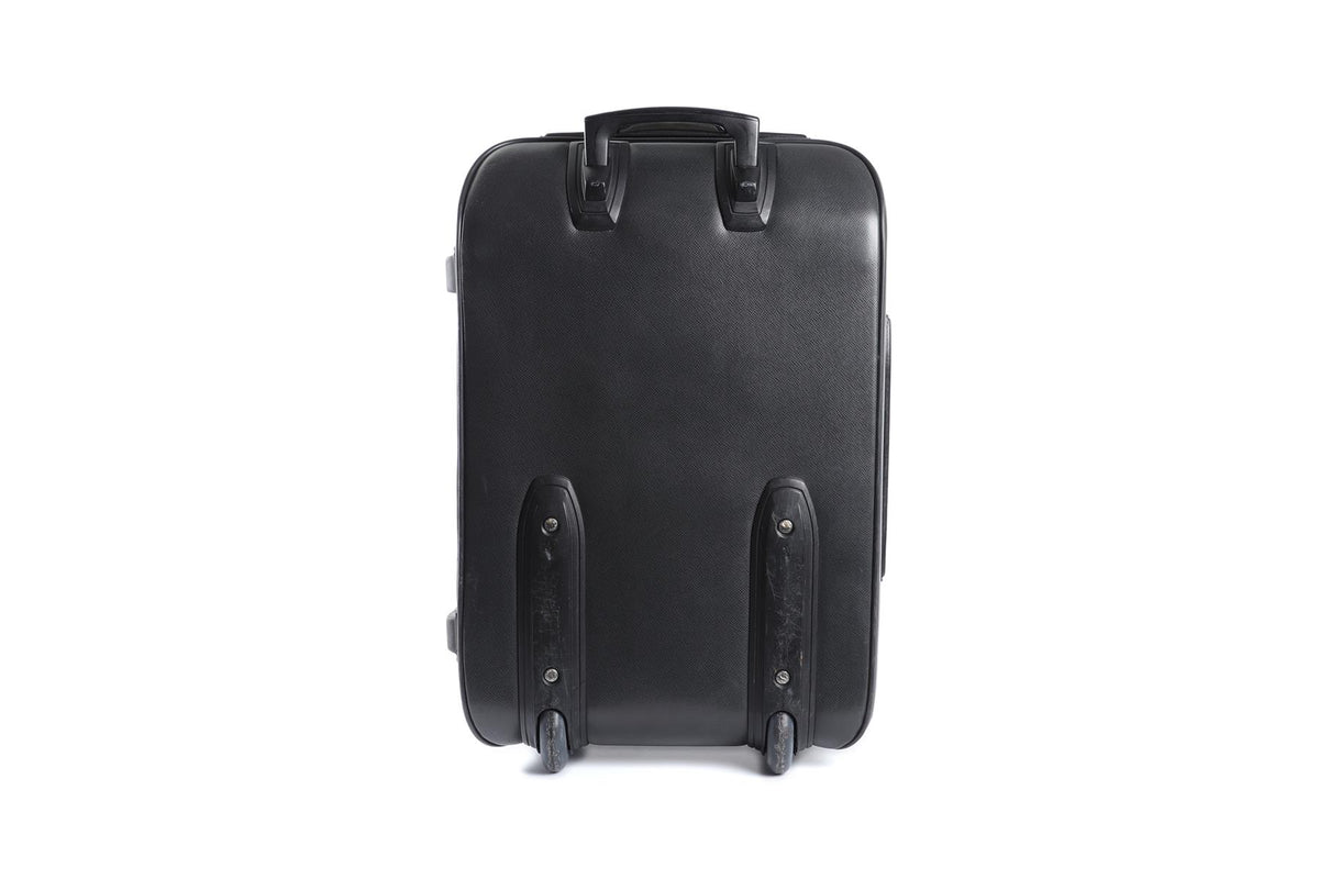 LOUIS VUITTON BLACK 2004 PEGASE 55 TAIGA LEATHER SUITCASE