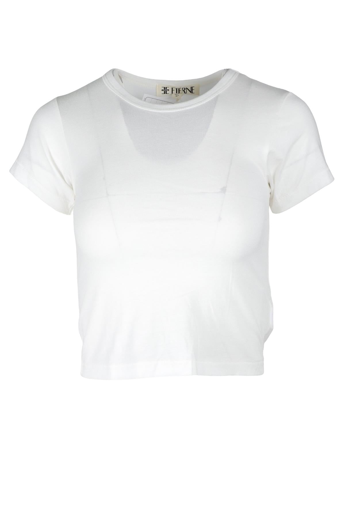 ETERNE WHITE COTTON T-SHIRT XSMALL
