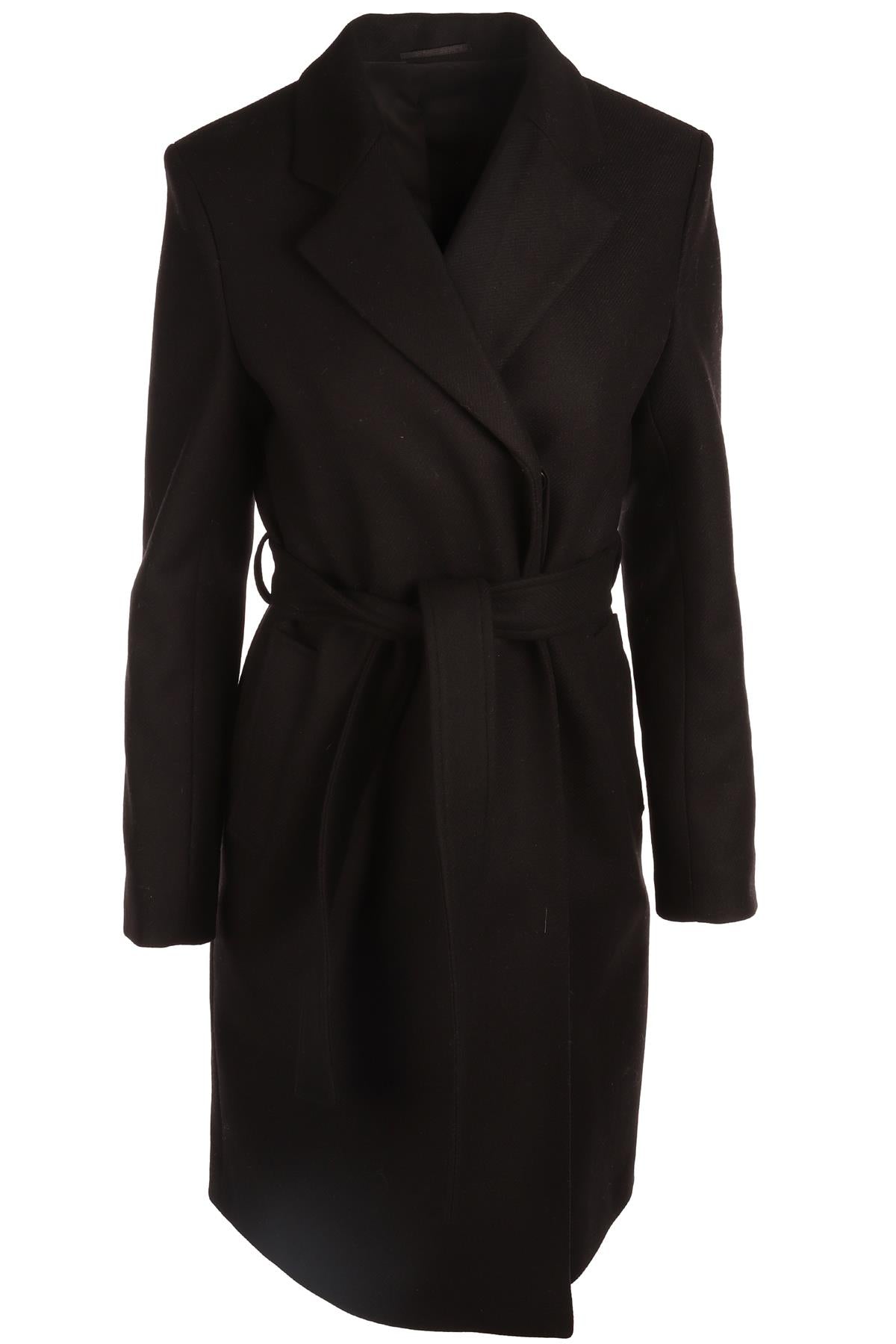 FILIPPA K BLACK WOOL COAT EU 36 UK 10