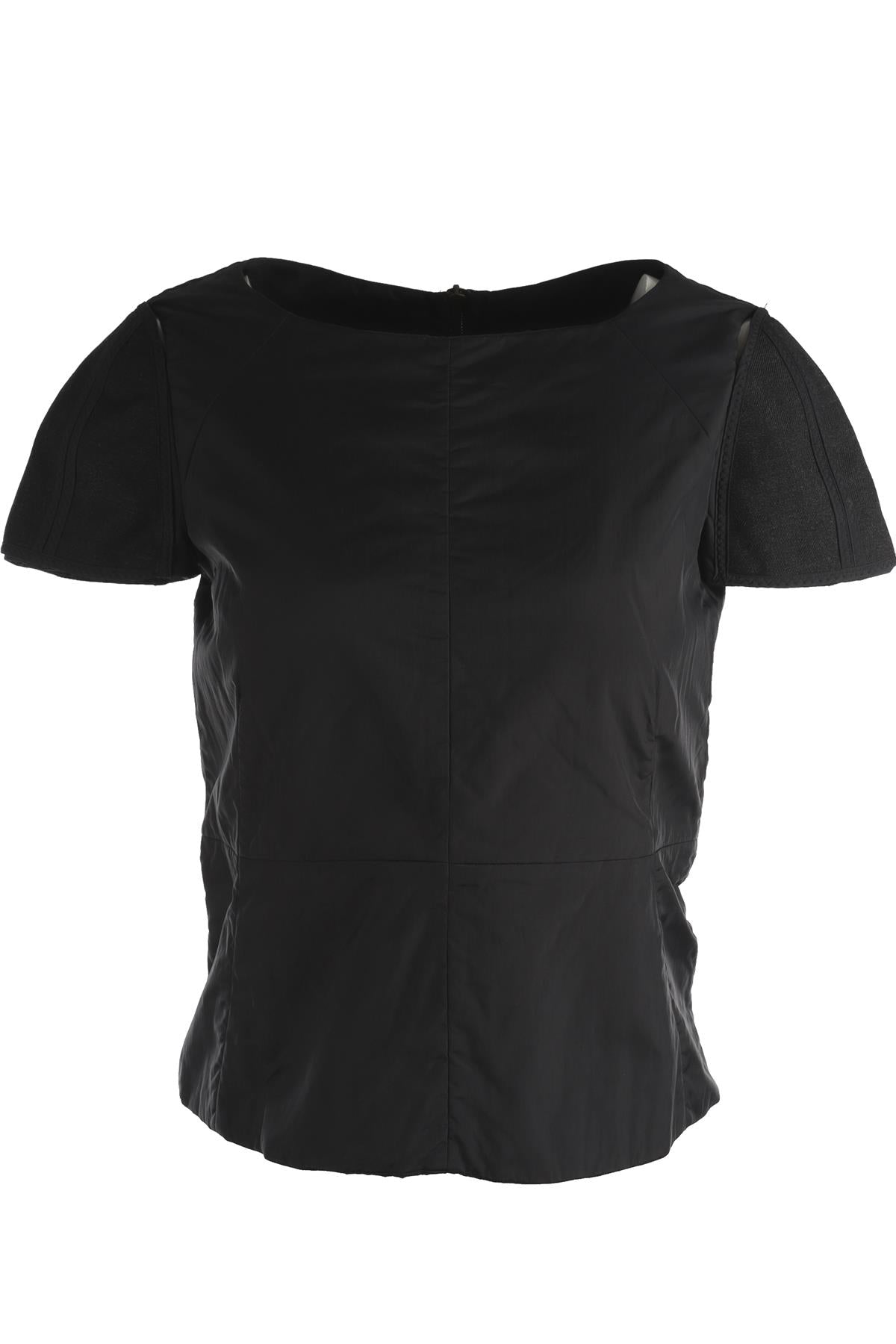 MARNI BLACK NYLON TOP IT 40 UK 8