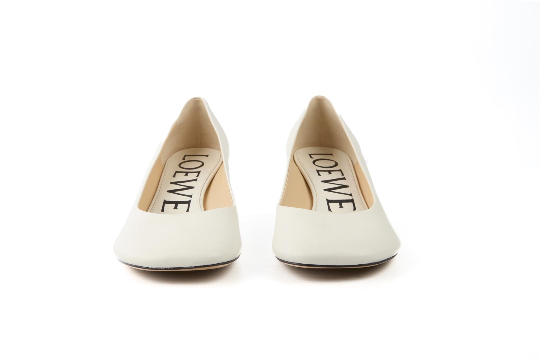 LOEWE WHITE TOY LEATHER PUMPS EU 40 UK 7 US 10