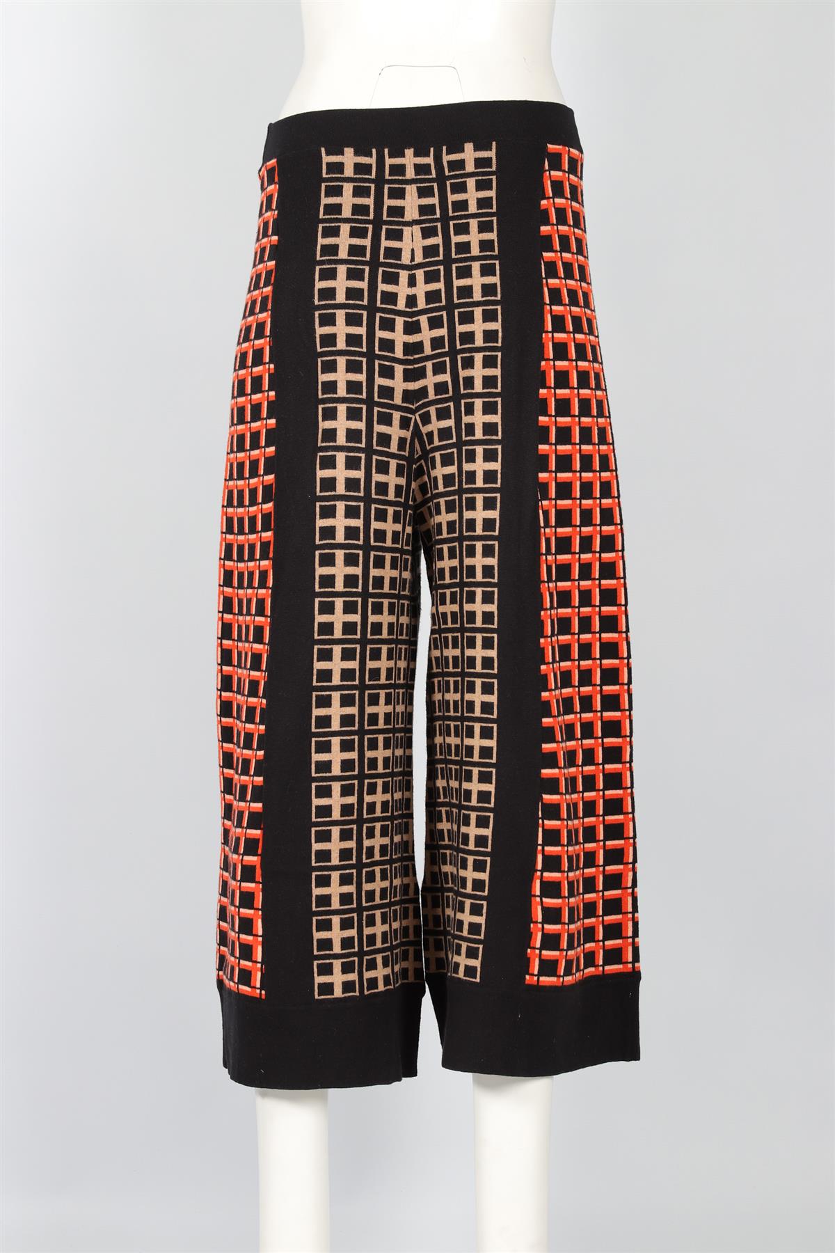 TEMPERLEY LONDON BLACK COTTON WIDE LEG PANTS SMALL