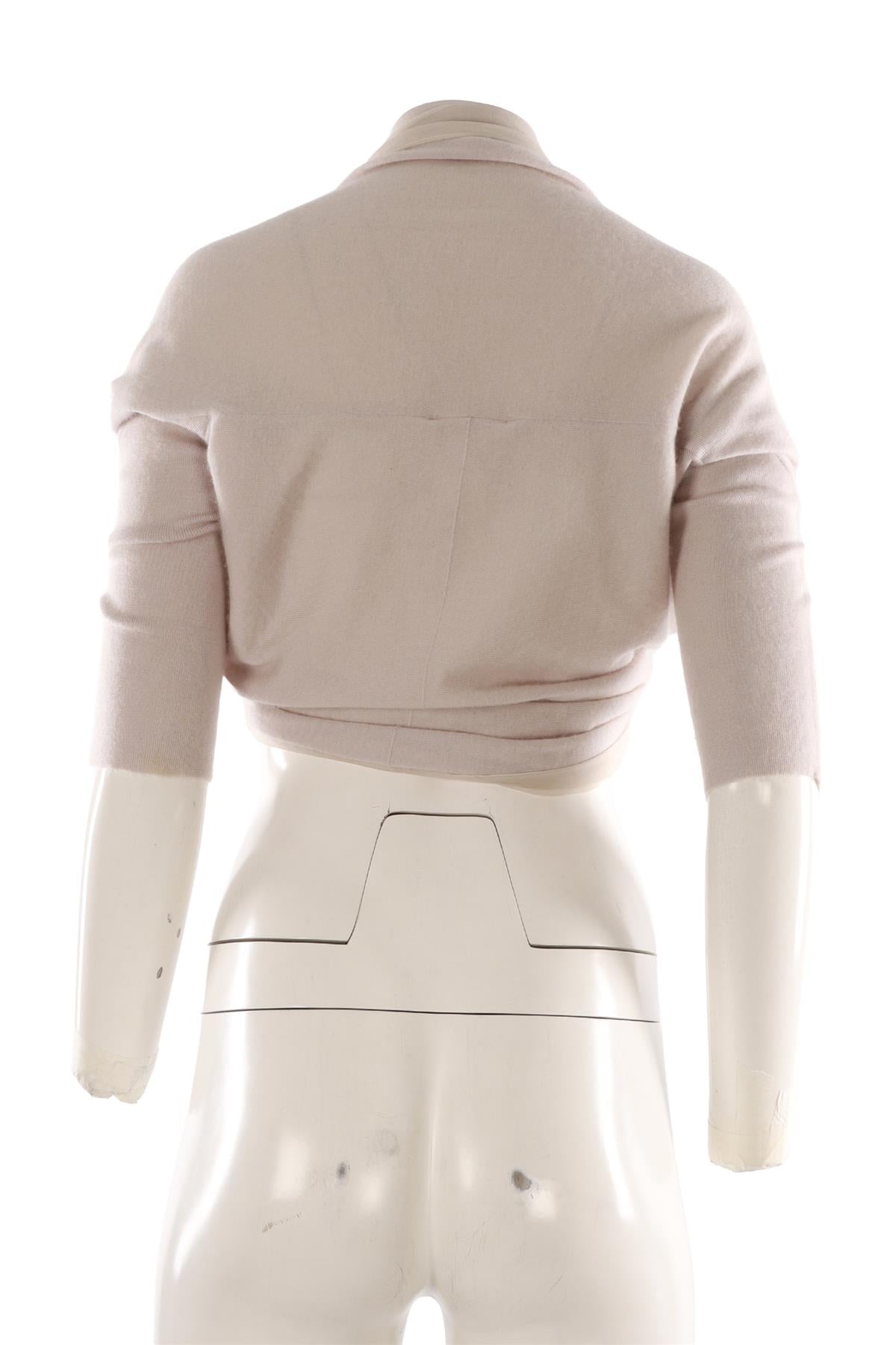 BEIGE CASHMERE CARDIGAN