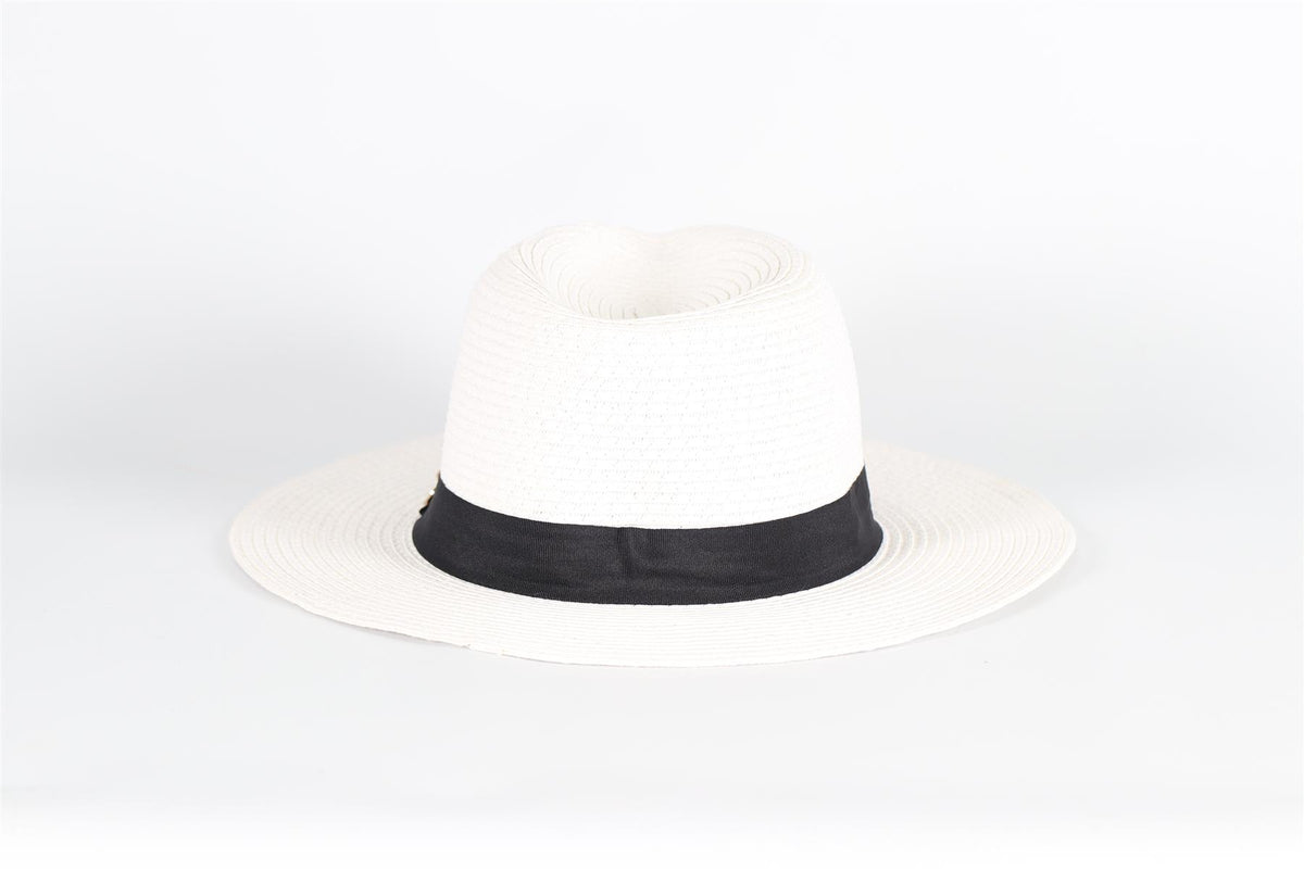 MELISSA ODABASH STRAW HAT ONE SIZE