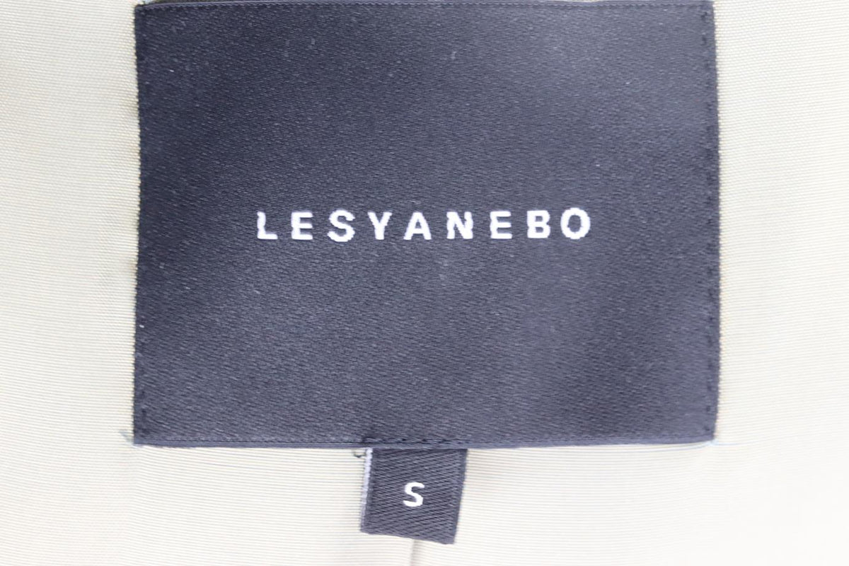 LESYANEBO DOUBLE BREASTED WOVEN BLAZER SMALL