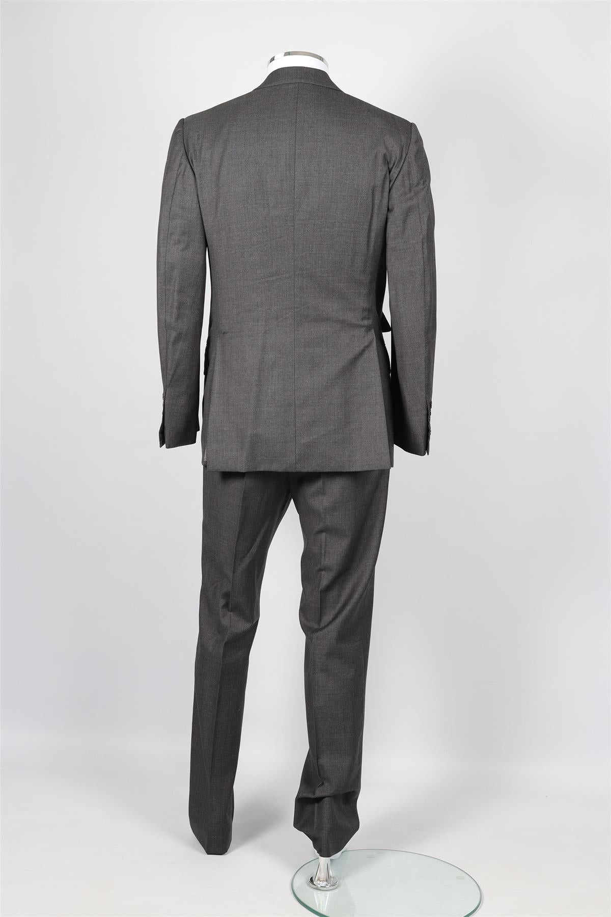 TOM FORD GREY WOOL THREE PIECE SUIT IT 48 UK 38