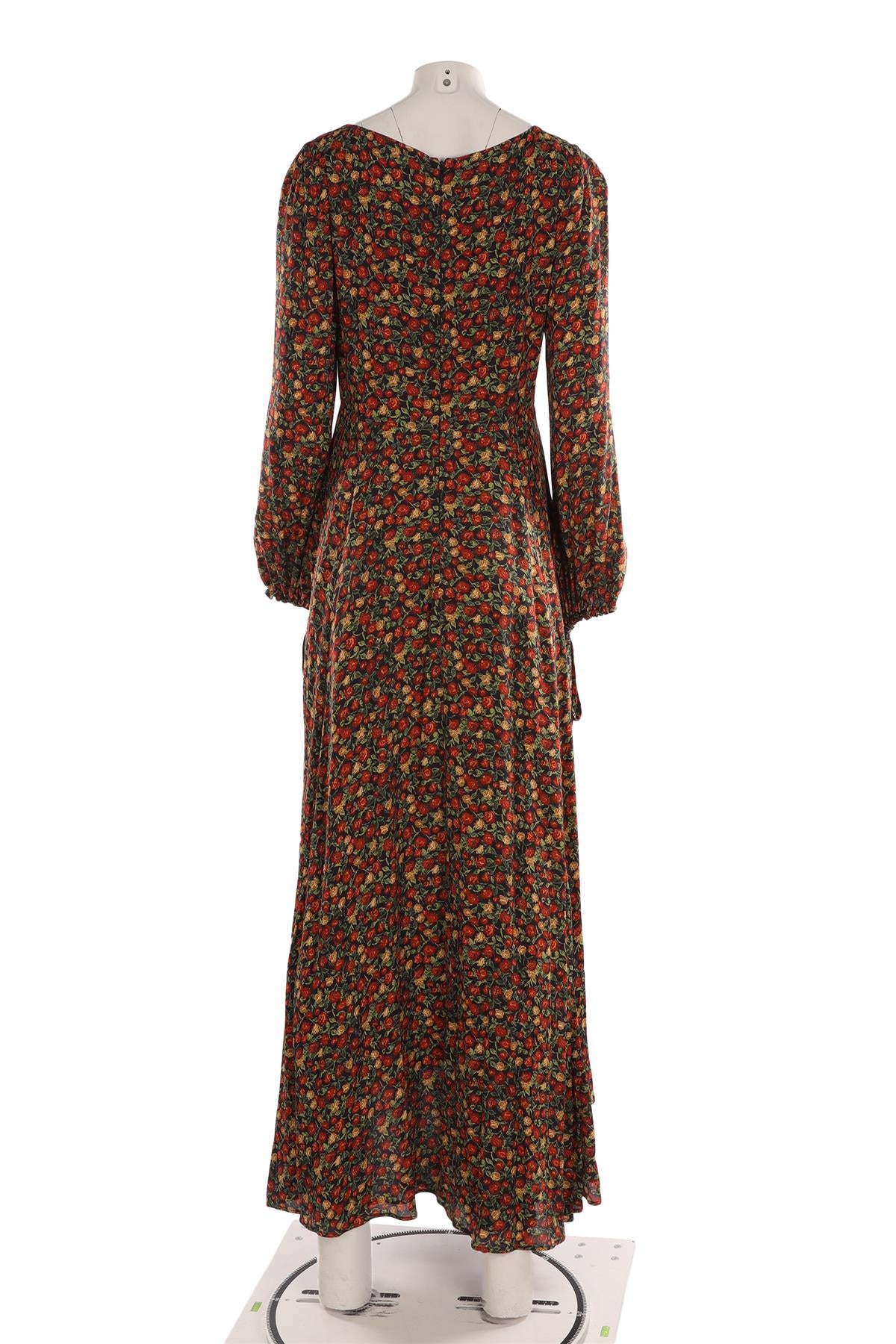 GUCCI + LIBERTY MULTI CREPE MAXI DRESS IT 44 UK 12