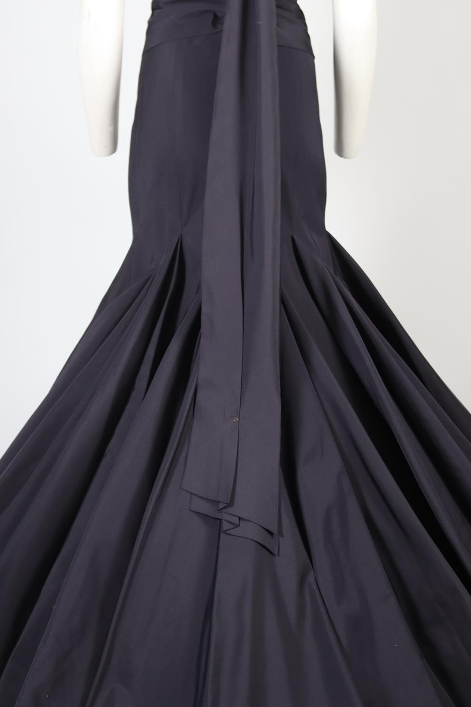 AZZEDINE ALAÏA HAUTE COUTURE TAFFETA TOP AND SKIRT SET SMALL