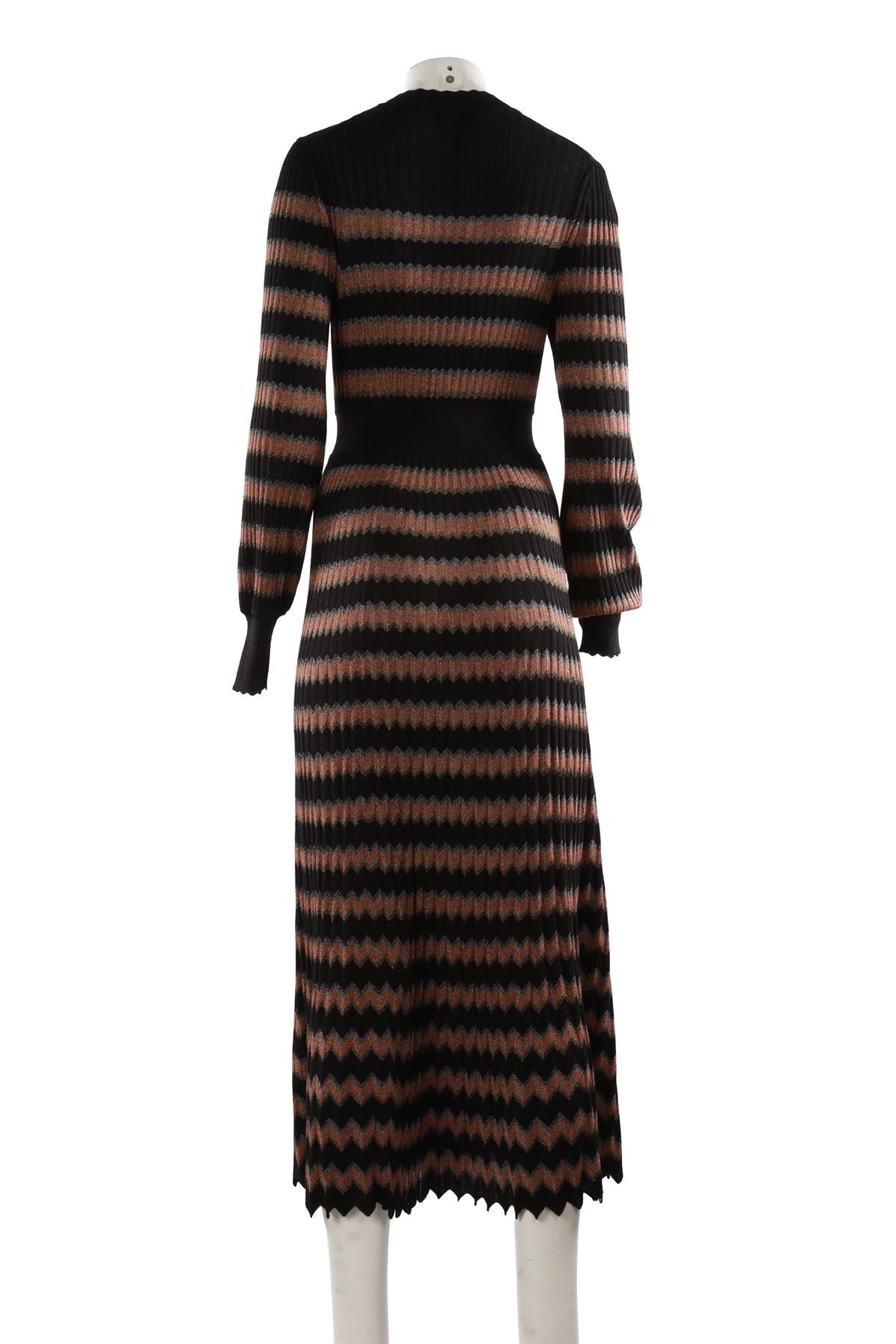 BLACK KNIT MAXI DRESS