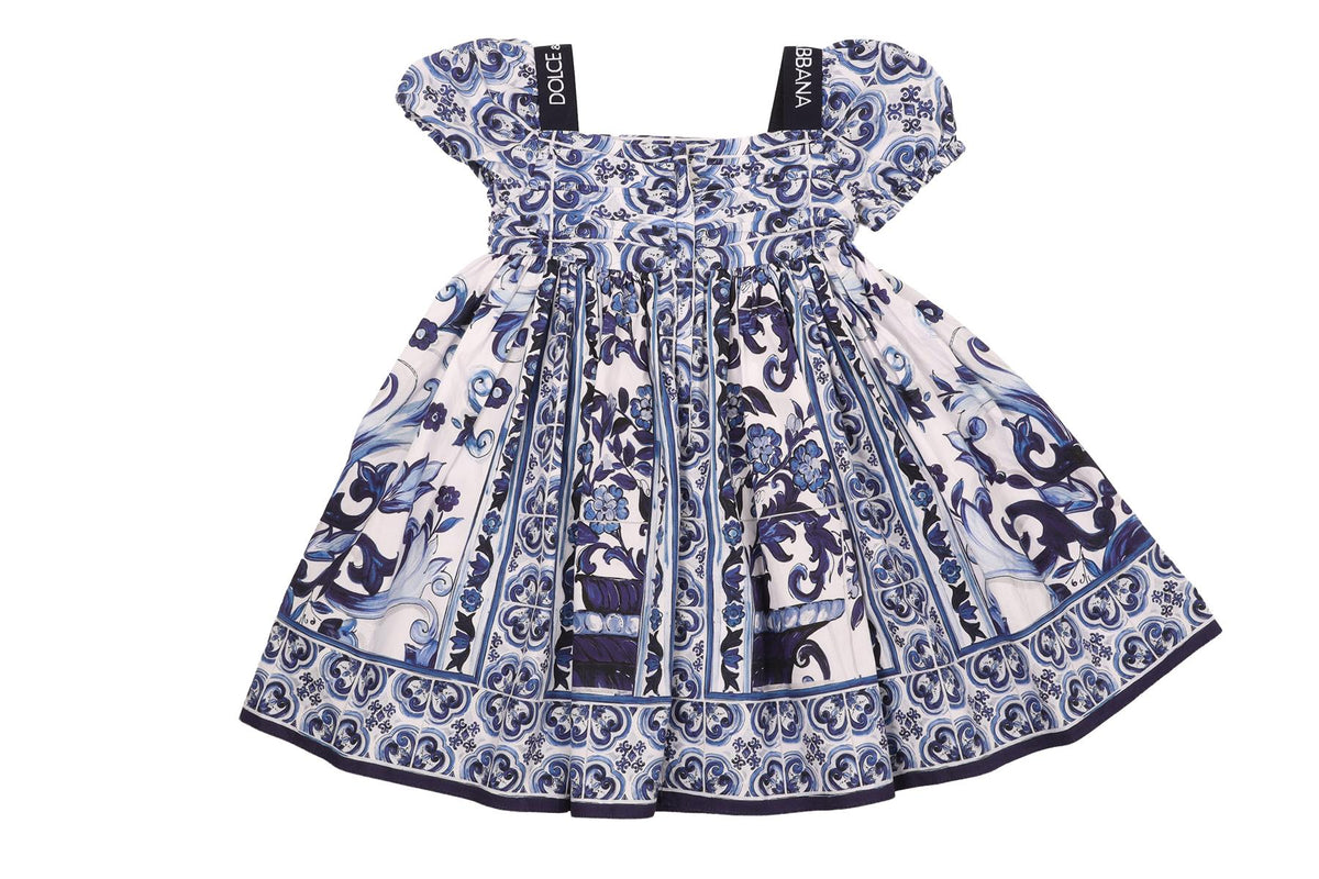 DOLCE & GABBANA BLUE BABY GIRLS DRESS 12-18 MONTHS