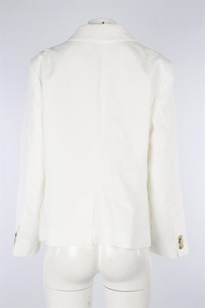 FRAME WHITE LINEN BLAZER UK 16