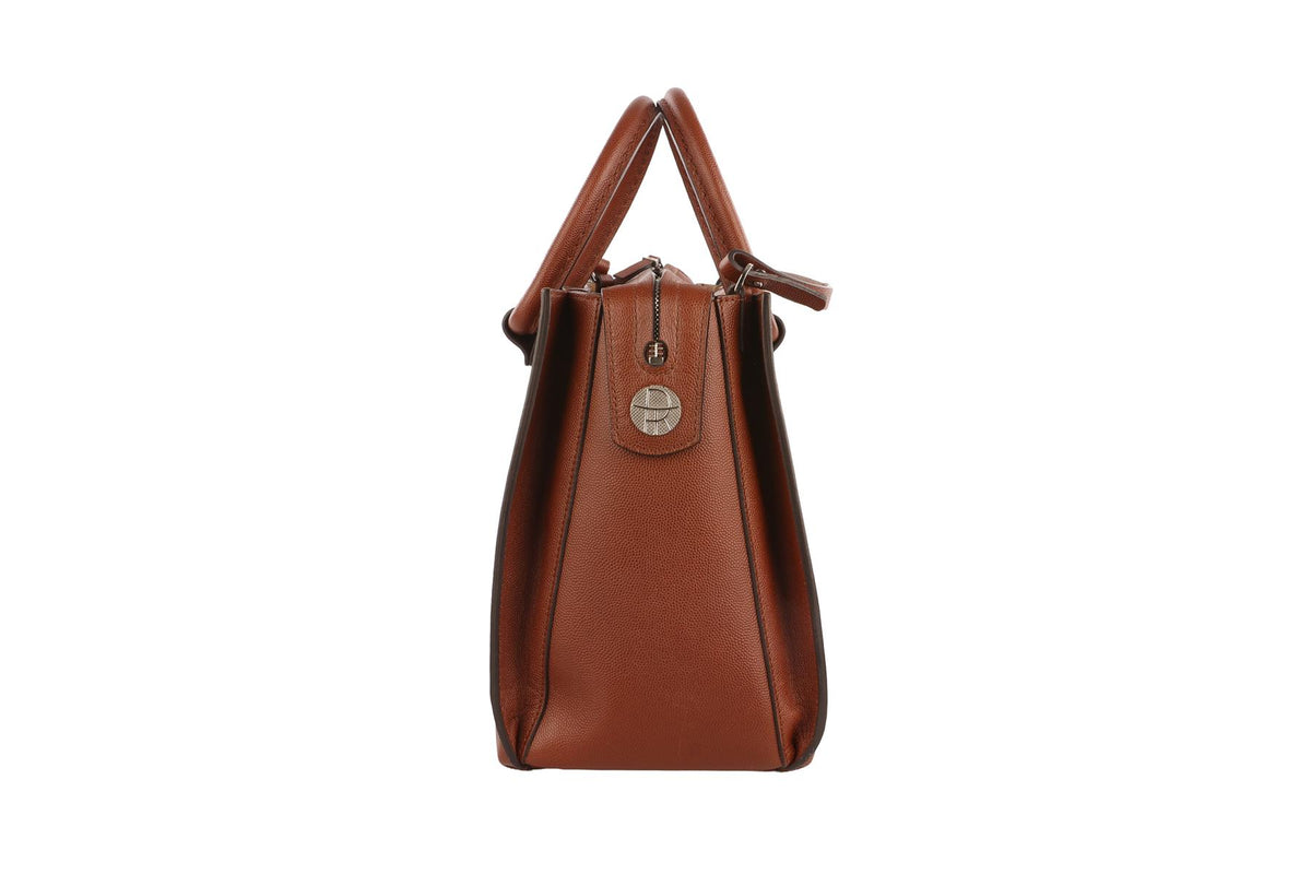 THE ROW BROWN CLASSIC 5 LEATHER TOTE BAG