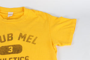 RE/DONE + MEL OTTENBERG YELLOW COTTON T-SHIRT SMALL