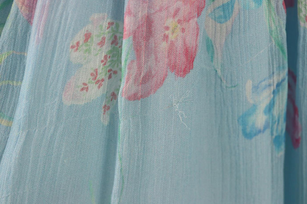 LOVESHACKFANCY KIDS GIRLS FLORAL CHIFFON DRESS 8-9 YEARS