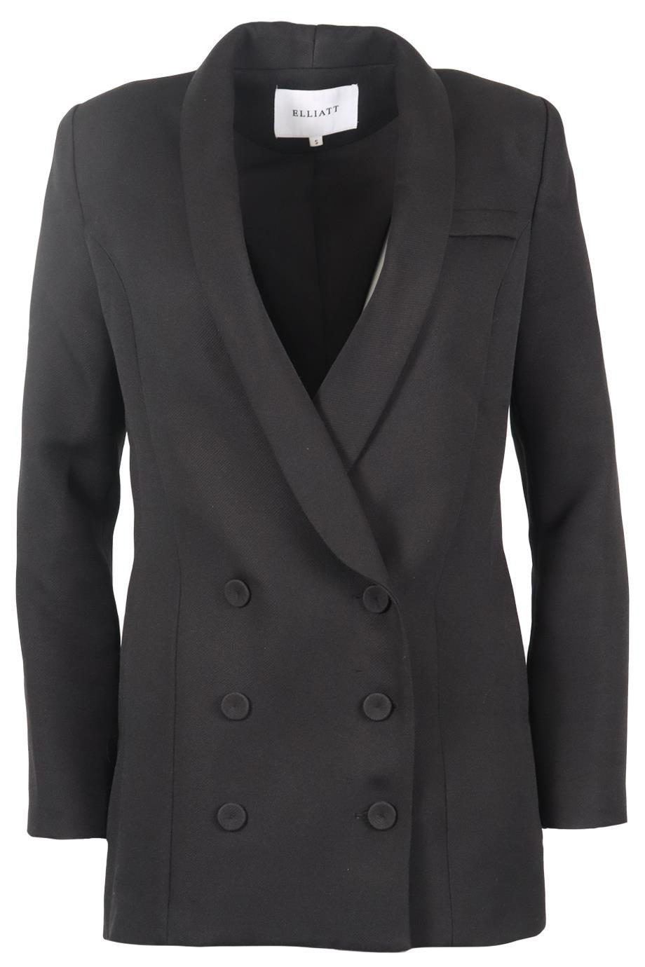 ELLIATT DOUBLE BREASTED CREPE BLAZER SMALL