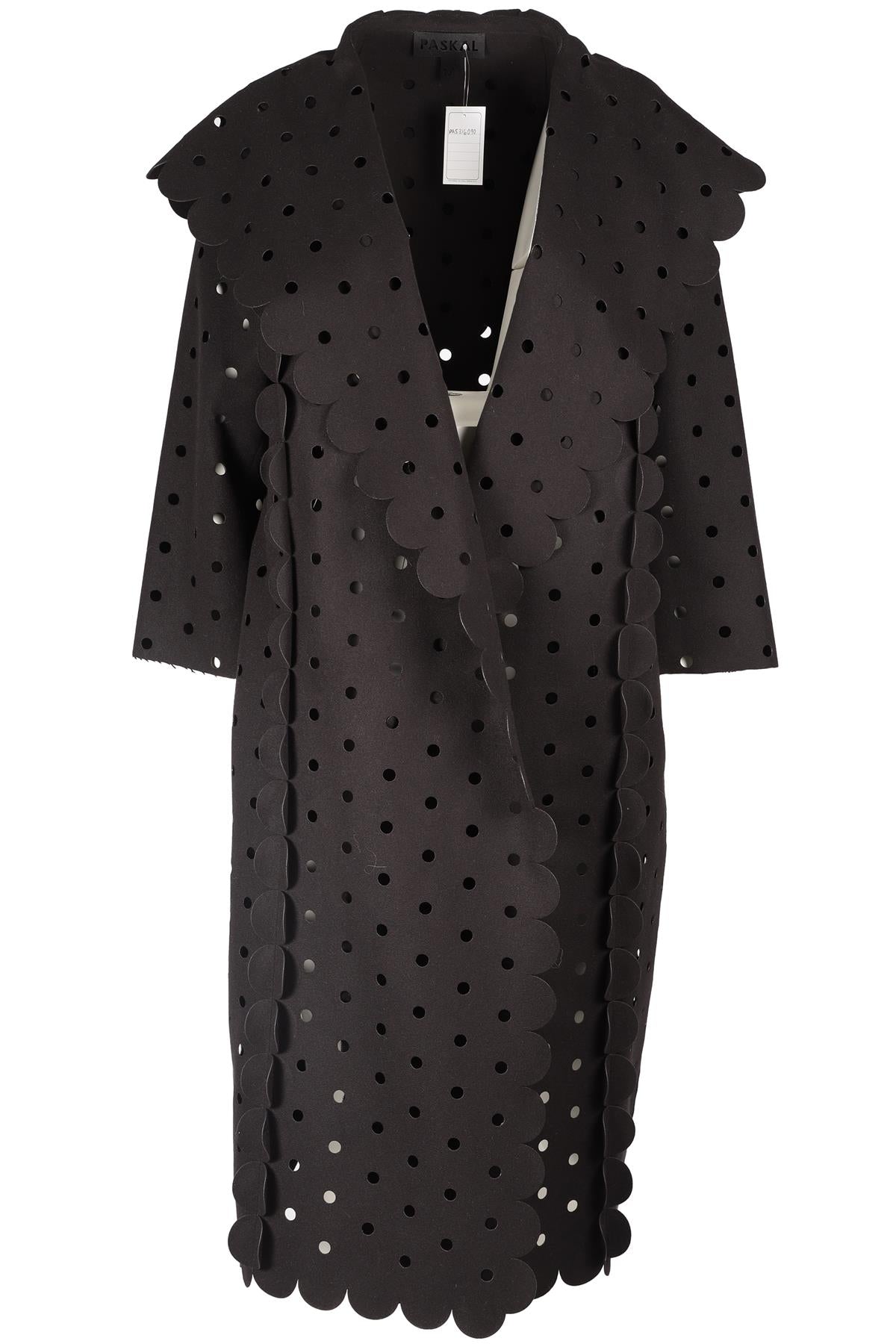 PASKAL BLACK WOOL COAT MEDIUM
