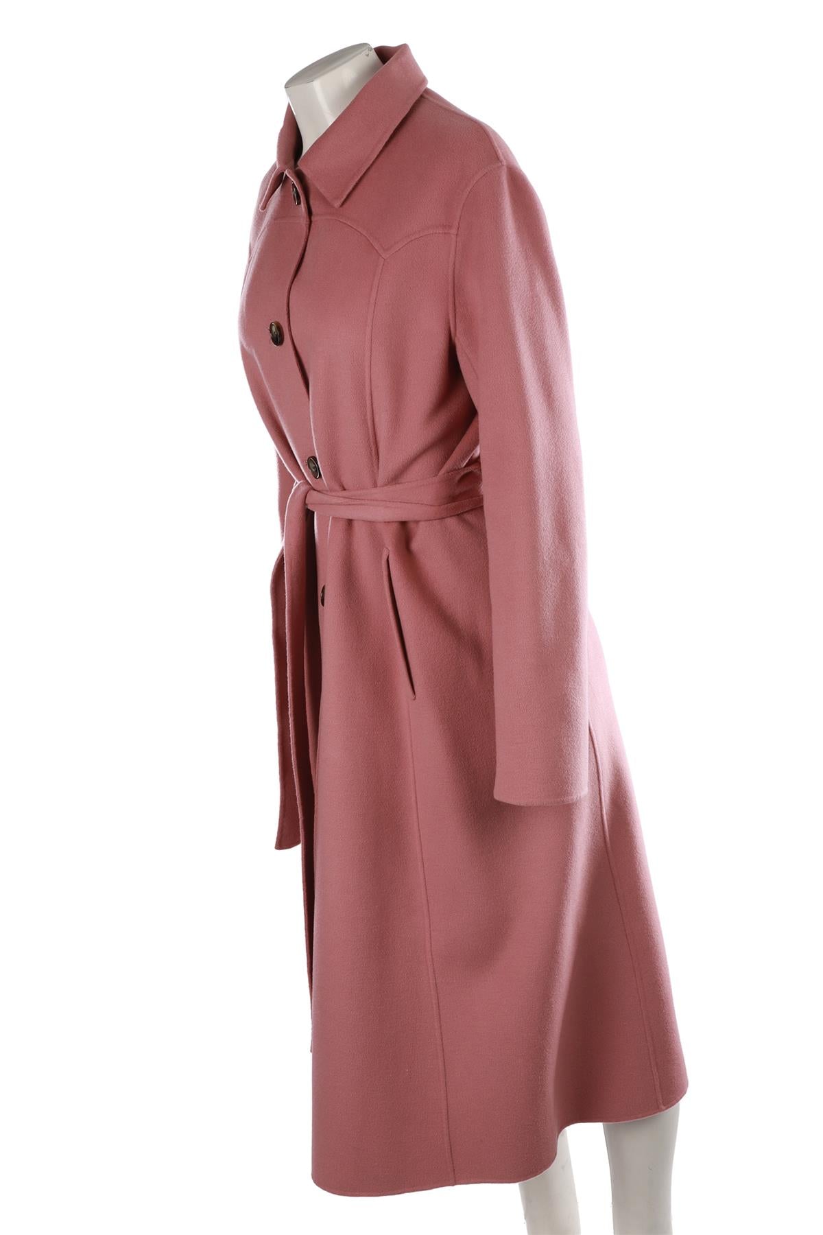 PINK WOOL COAT