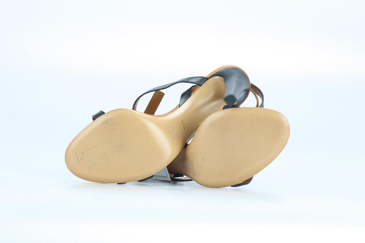 CHLOÉ LEATHER SANDALS EU 39.5 UK 6.5 US 9.5