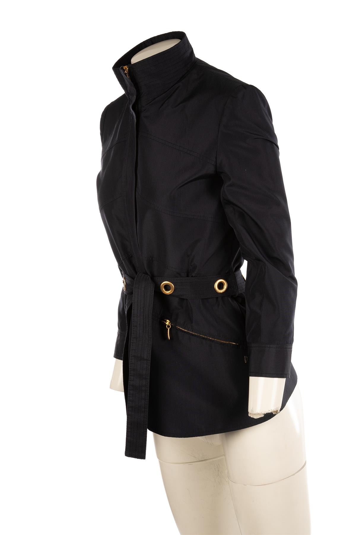 FONTANA COUTURE NAVY SHELL JACKET IT 40 UK 8