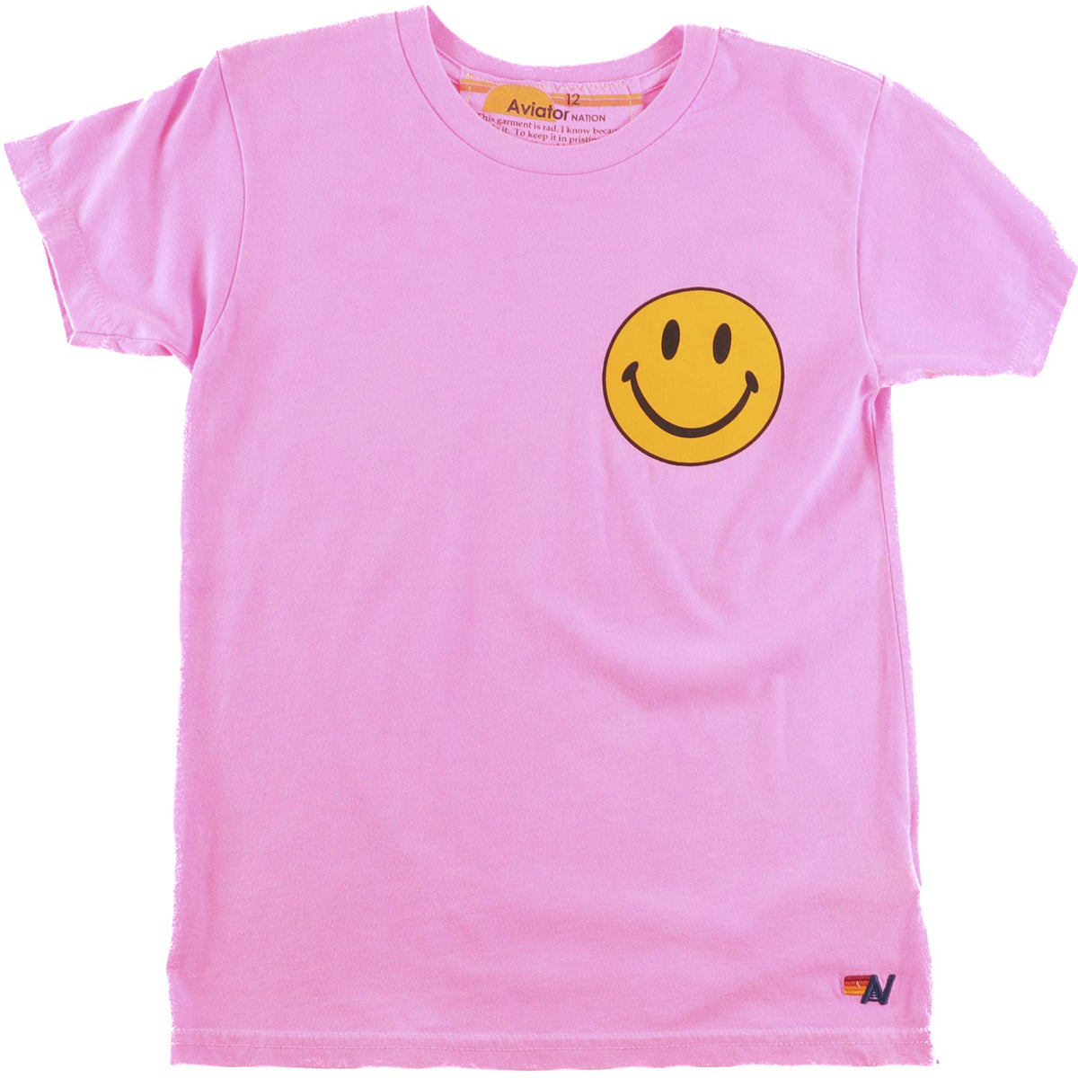 AVIATOR NATION PINK KIDS GIRLS T-SHIRT 12 YEARS