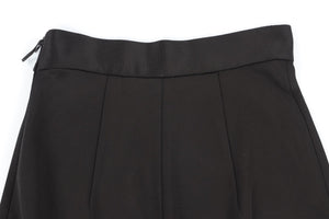 BALMAIN BLACK JERSEY WIDE LEG PANTS FR 36 UK 8