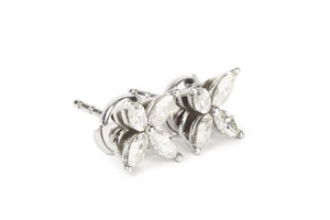 TIFFANY & CO. VICTORIA MEDIUM 0.92 CT DIAMOND AND PLATINUM EARRINGS