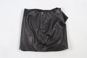 ISABEL MARANT BLACK LEATHER MINI SKIRT FR 32 UK 4