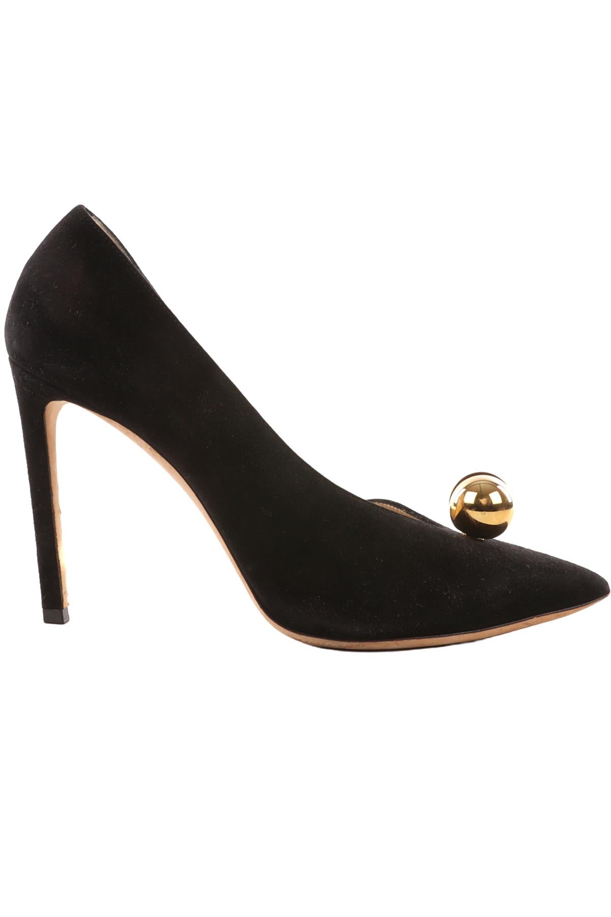 JIMMY CHOO BLACK SUEDE PUMPS EU 38.5 UK 5.5 US 8.5