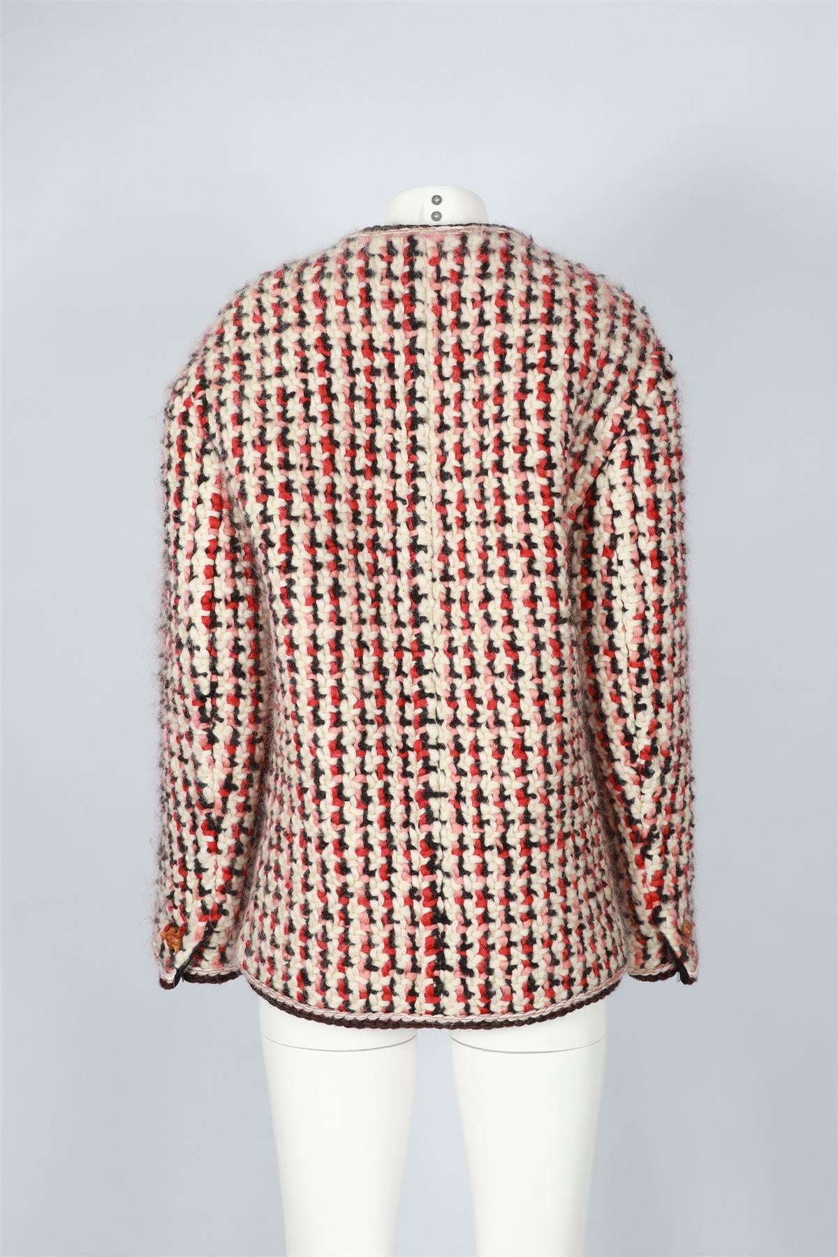 ETRO MULTICOLOUR WOOL BLEND JACKET IT 40 UK 8