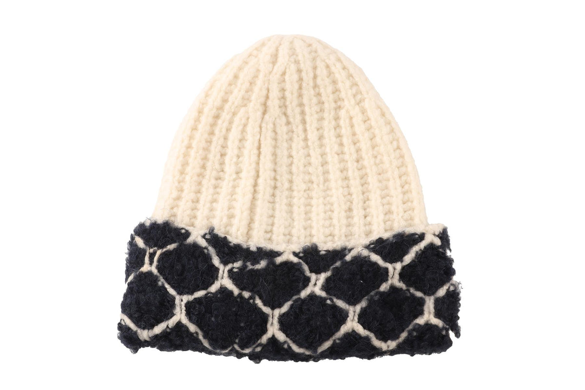 CHANEL CREAM 2021 CASHMERE BEANIE ONE SIZE