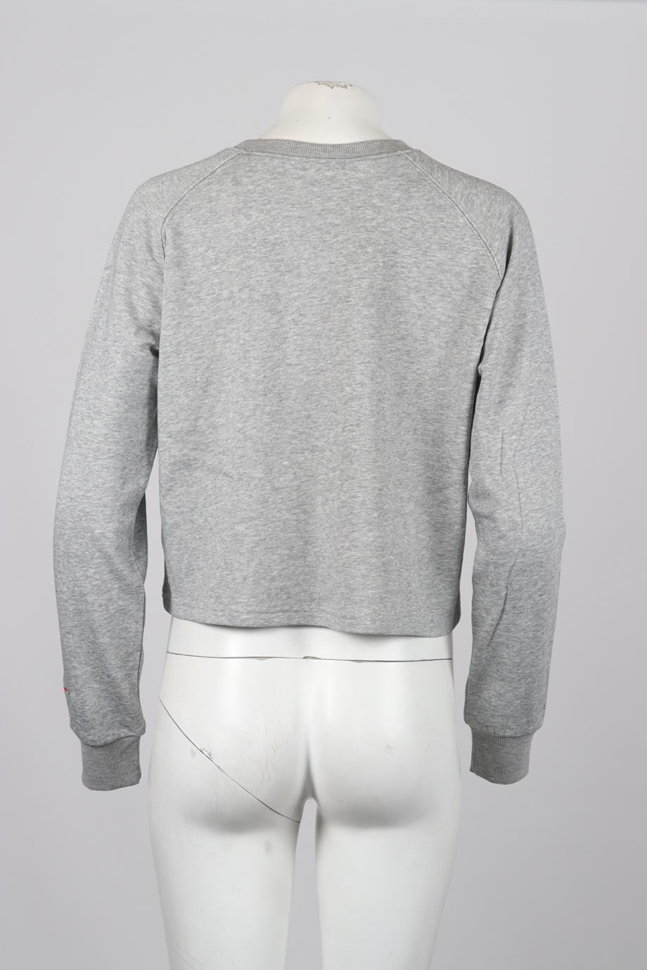 ADAM SELMAN COTTON BLEND SWEATSHIRT SMALL