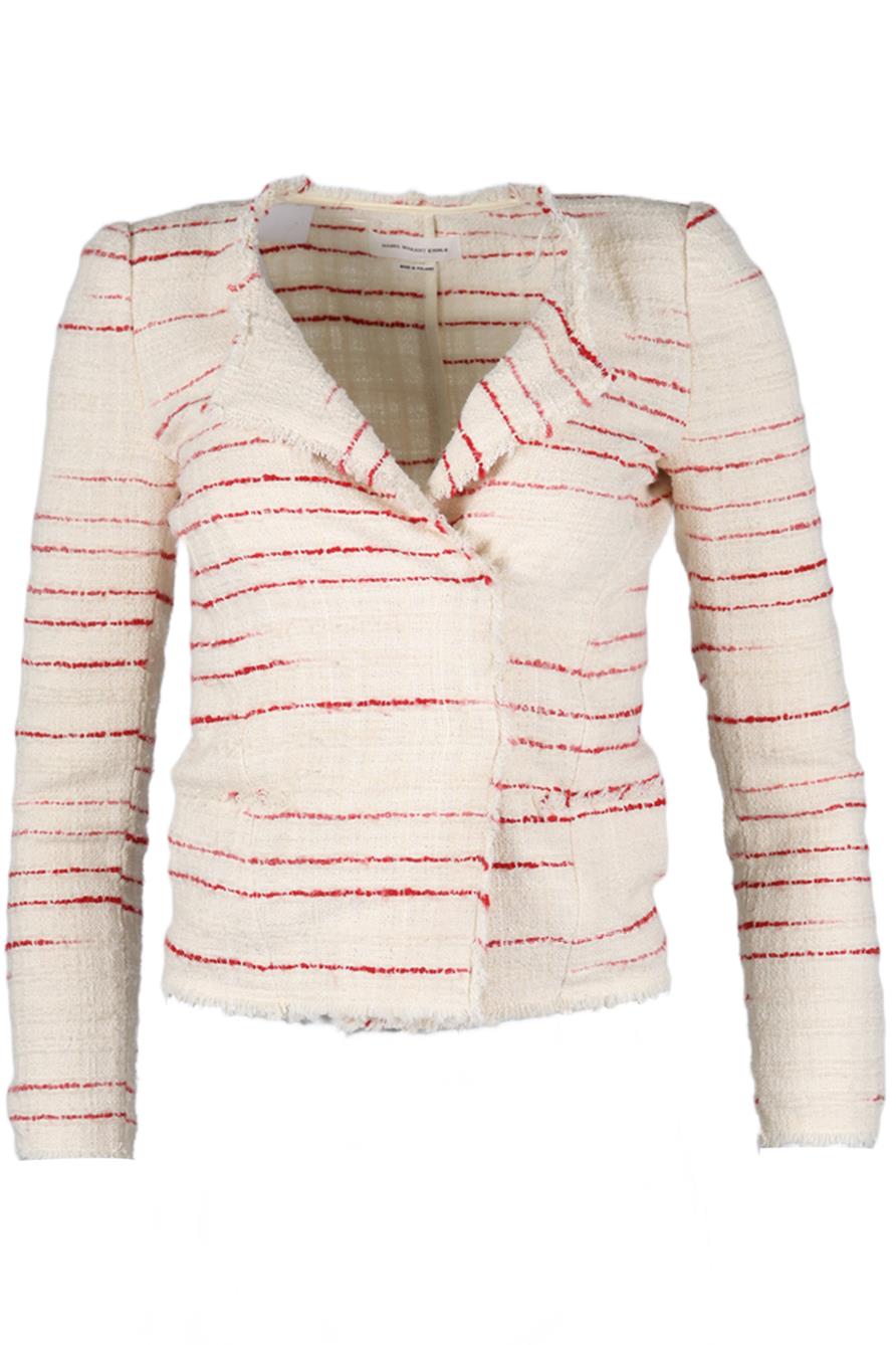 ISABEL MARANT ÉTOILE COTTON BLEND TWEED JACKET FR 34 UK 6